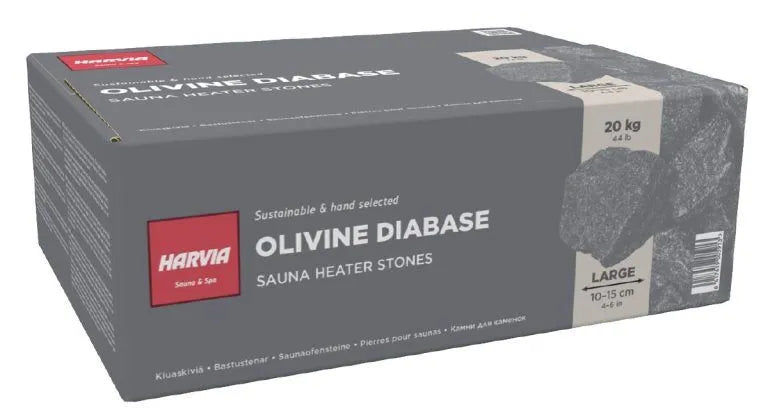 Pierres de sauna Harvia originales (Ø 10 à 15 cm) - AC3020