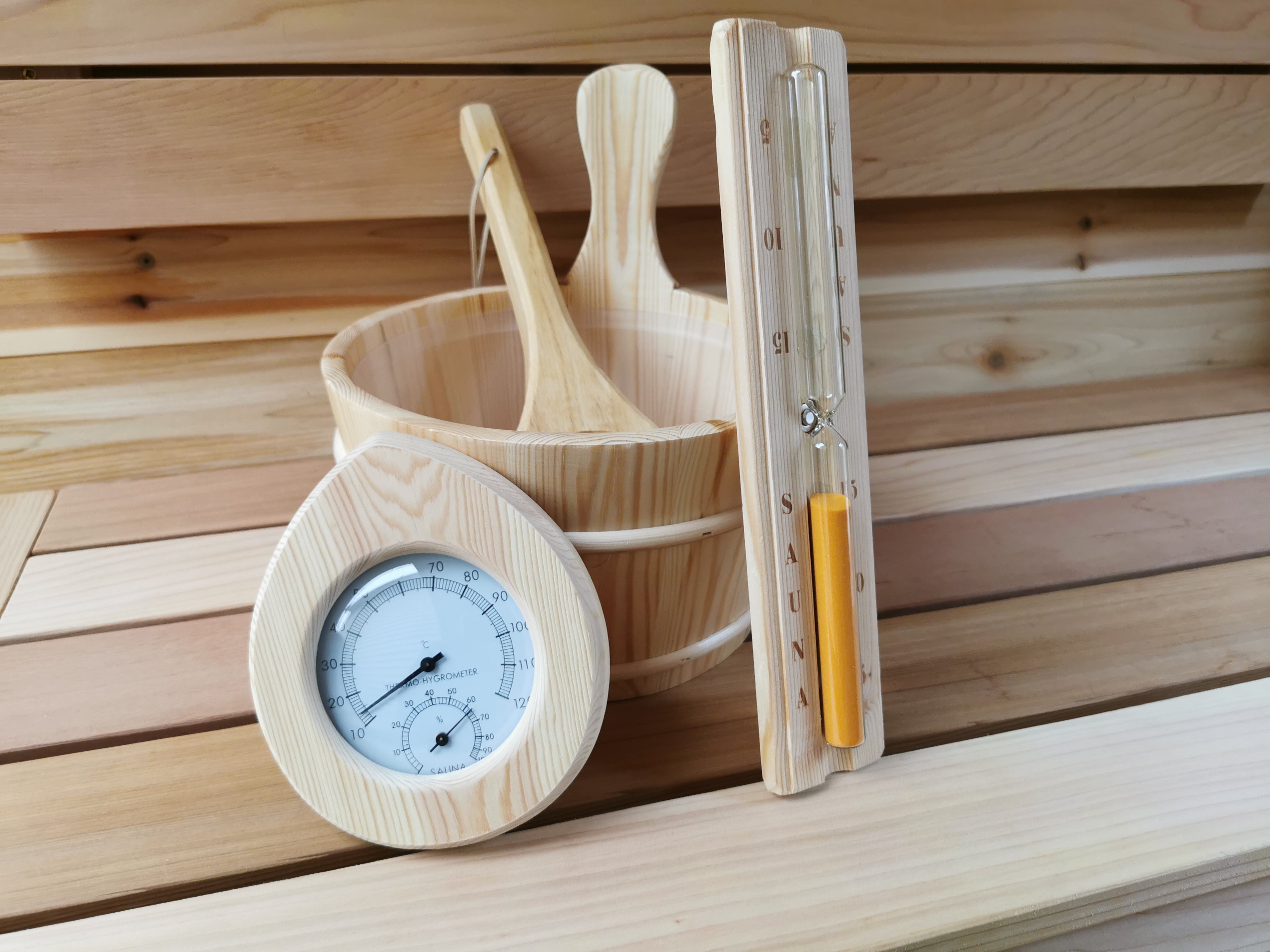 Ensemble de départ pour sauna